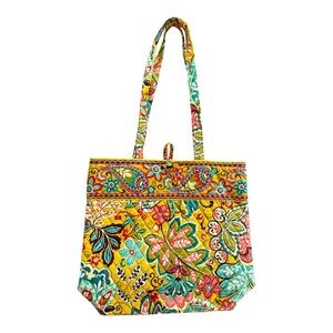 Vera Bradley large quilted shoulder tote in retired "Provençal" pattern